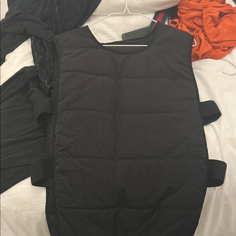 11 By Boris Bidjan Saberi Black Quilted Vest